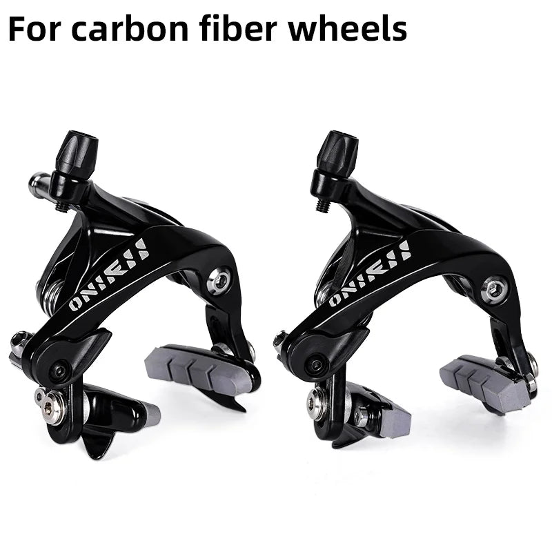 ONIRII Caliper Brake Bicycle V Brake with Brake Block BC-02 Dual Pivo Center Mount Front & Rear for Road Bike105 R7000 BR-R8000