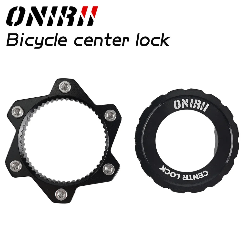 ONIRII Disc Center Lock Hub Conversion Mountain Centerlock to 6-hole Bike Brake Adapter Outdoor Cycle Biking Entertainment New