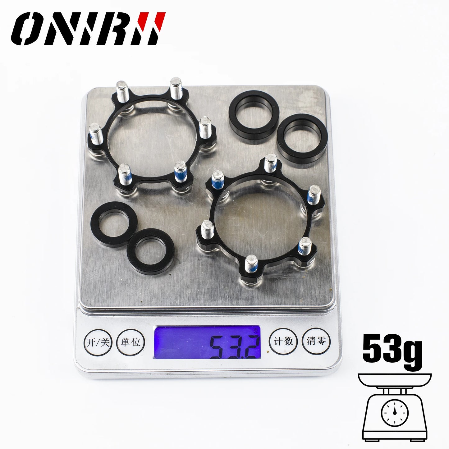 ONIRII Bike Hub Adapter Boost Change 12x142 to 148 15x100 to 110mm Bicycle Front Rear  Spacer Washer 6 Bolt Axle 15mm 12mm