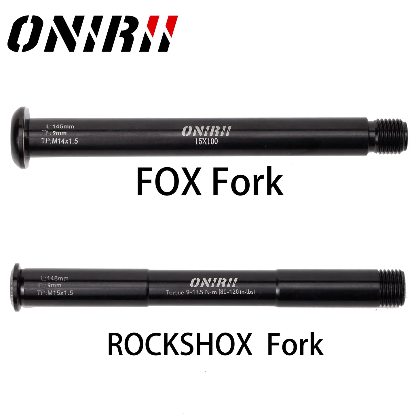 ONIRII MTB Thru Axle QR15x100 QR15X110MM FOX Lever QR15 15*100 15*110mm BOOST Bike Accessories for ROCKSHOX Bicycle Fork New