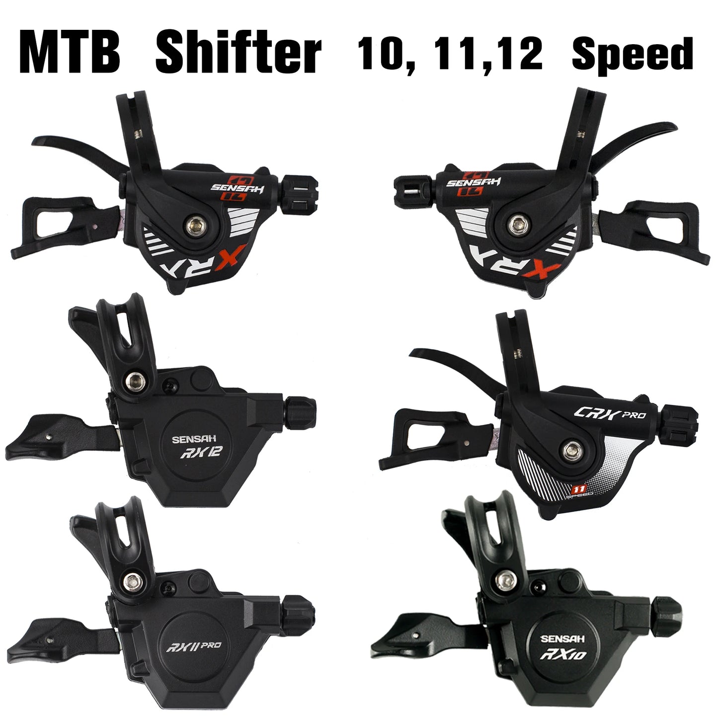 SENSAH MTB Trigger Bicycle Shift Lever Transmission 10 11 12 Speed RX10 RX11 RX12 CRX XRX for Mountain Bike Deore M6000 M8000