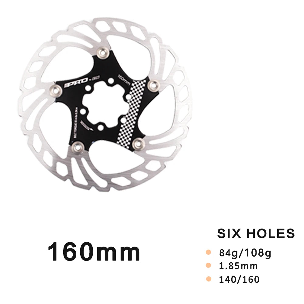 ONIRII Disc Brake Rotor with Screw Center Lock/ Ultra Light/  Floating/ Six Bolts  140/160mm for Mountain Road Bike MTB New