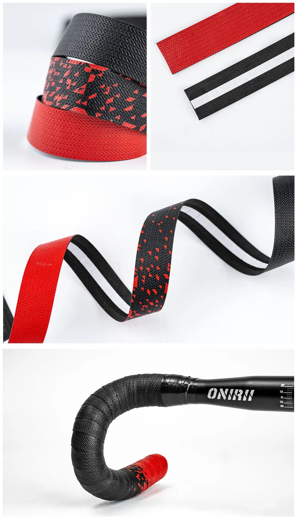 ONIRII Bike Handlebar Tape Handle Straps Silicone Anti-slip Shock Absorption Durable Handlebar Belt Cycling Grip for Bicycle NEW