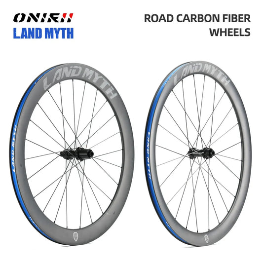 ONIRII Road Carbon Wheels Disc Brake Front /Rear 24 Holes Ultra Light High Frame 45/55 Fiber Wheelset HG for Road Bicycle NEW