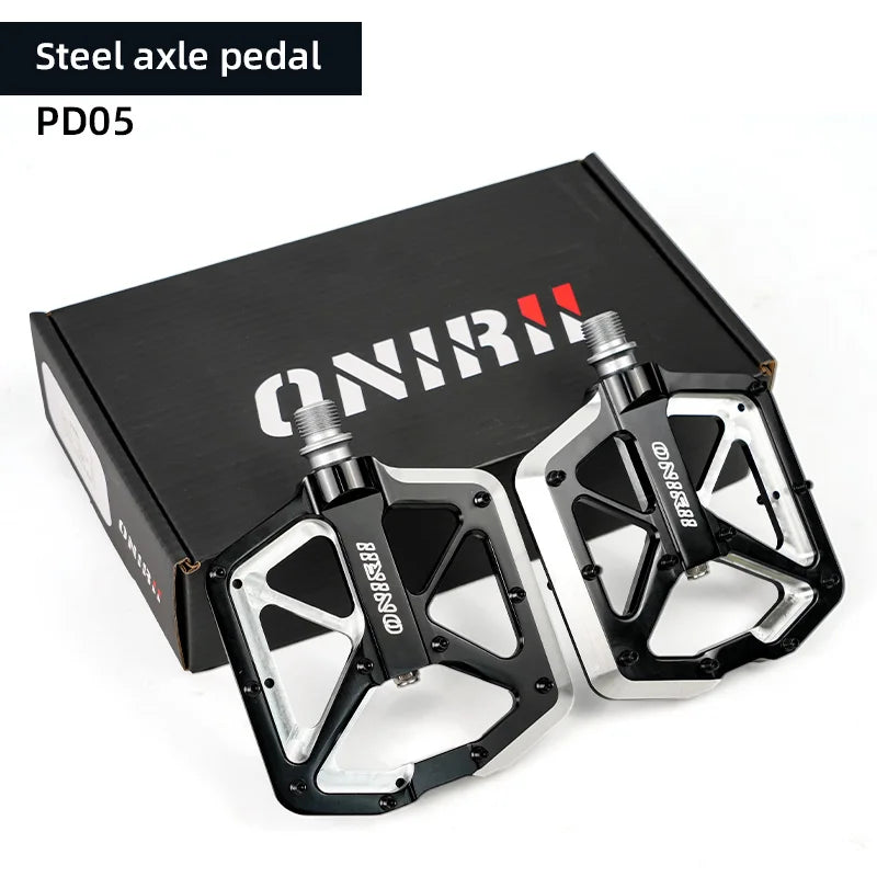 ONIRII PD05Bike Ultralight Pedal 3 Bearing Aluminum CNC Forged with Anti-slip Screws Titanium Axle for AM DH XC Mountain Bicycle