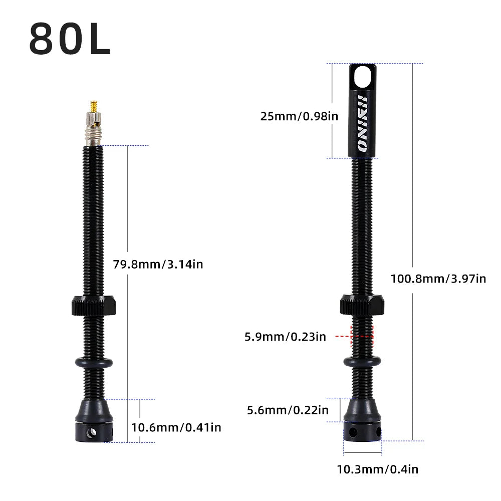 ONIRII 2 Pcs Bike Valve Core Presta Valve Universal French Schrader Tubeless Tool Air Nozzle for Road Bike MTB Bicycle Parts NEW