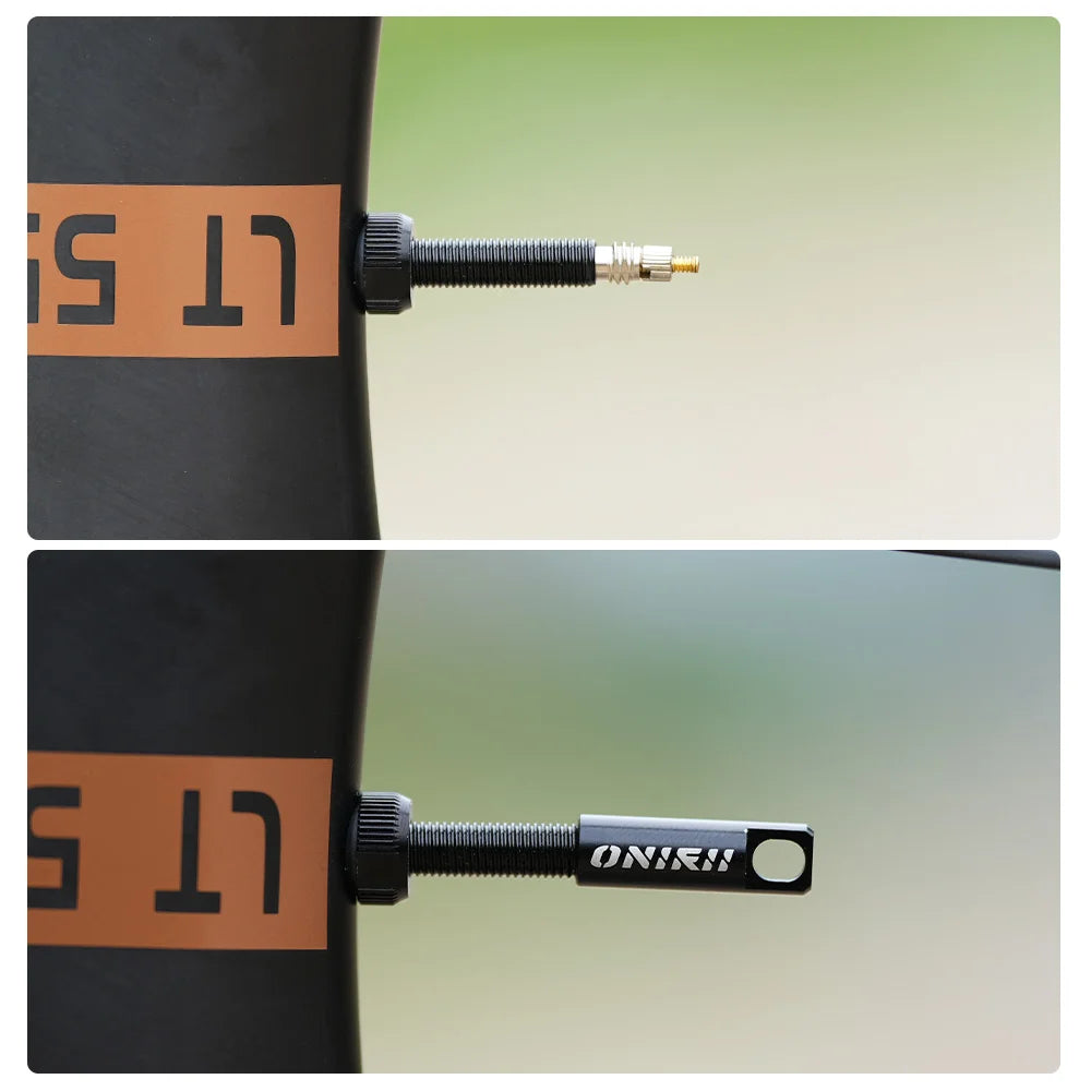 ONIRII 2 Pcs Bike Valve Core Presta Valve Universal French Schrader Tubeless Tool Air Nozzle for Road Bike MTB Bicycle Parts NEW