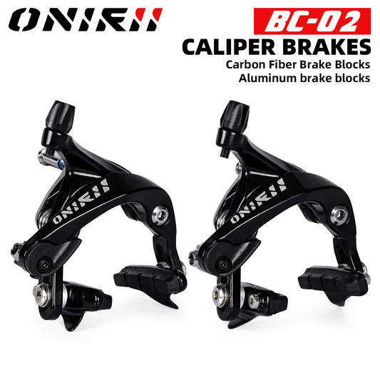 ONIRII Caliper Brake Bicycle V Brake with Brake Block BC-02 Dual Pivo Center Mount  Front & Rear for Road Bike105 R7000 BR-R8000