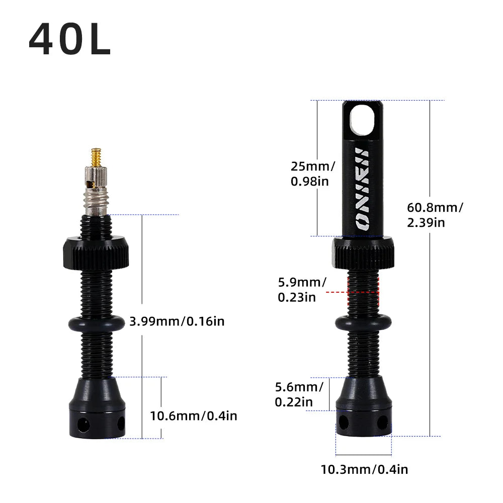 ONIRII 2 Pcs Bike Valve Core Presta Valve Universal French Schrader Tubeless Tool Air Nozzle for Road Bike MTB Bicycle Parts NEW