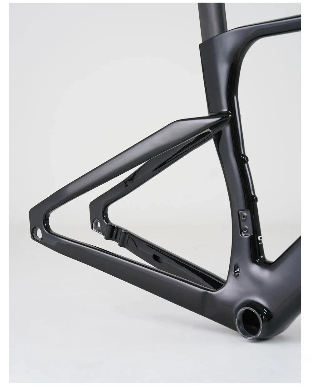 2024 ONIRII Aerodynamic Carbon Bike Frame with Integrated Handlebar Thru Axle, Front Fork, Headset, Seat Post for Road Bicycle