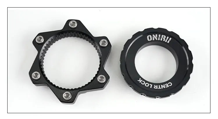 ONIRII Disc Center Lock Hub Conversion Mountain Centerlock to 6-hole Bike Brake Adapter Outdoor Cycle Biking Entertainment New