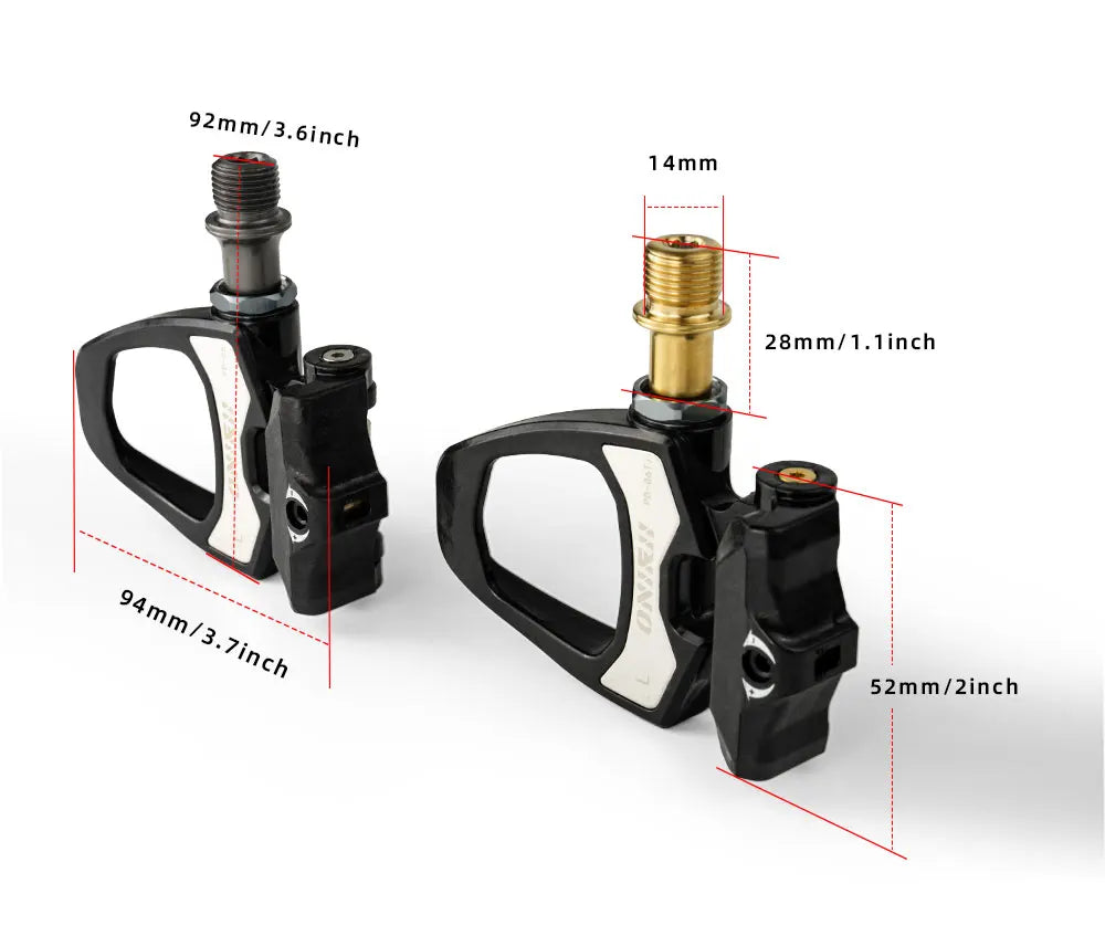 ONIRII PD-06 Road Bike Carbon Lock Pedals Bicycle SPD Self-Locking Steel/Titanium 6 Degree Pedal with Locking Plate for Road NEW