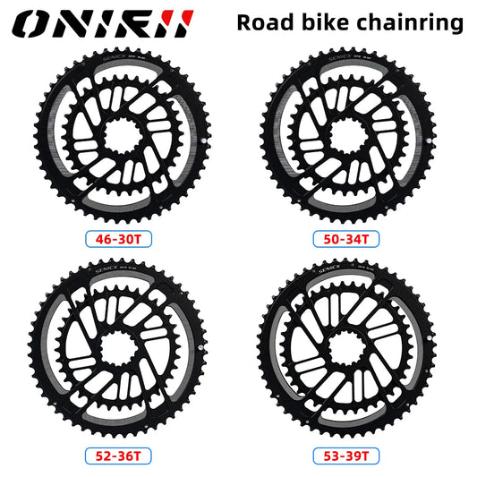 Road Bike Chainring 46-30T 50-34T 52-36T 53-39T 3 Bolt Direct Mount Crown for Road Bicycle SENICX NEW