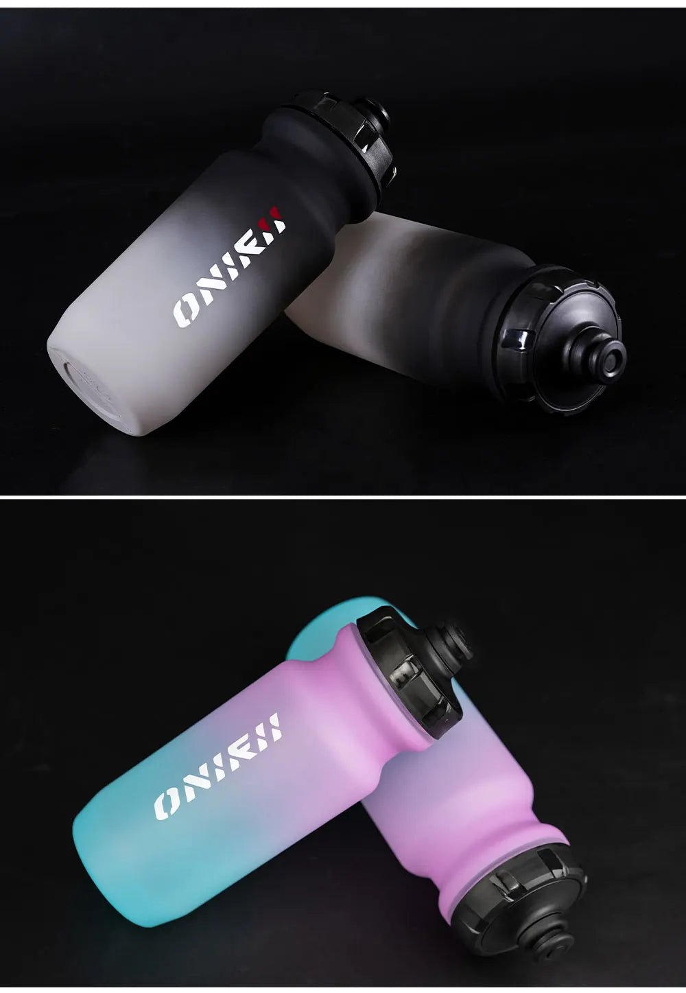 2023 ONIRII Cycling Water Bottle 500ml PP5 Light Leak-proof Squeezable BPA-free Bicycle Beverage Kettle for Riding Sports NEW