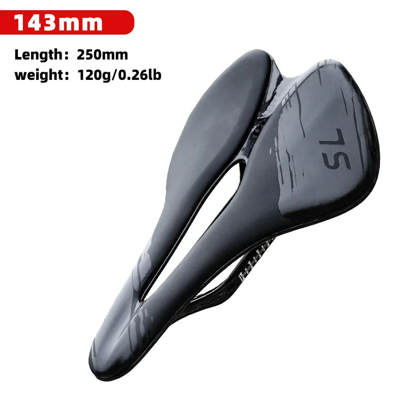 ONIRII Carbon Base Saddle W 143/155mm L 250mm 7x9mm Rail Riding Seat 120g Light Cushion for MTB/ Road /Gravel /Folding Bike NEW
