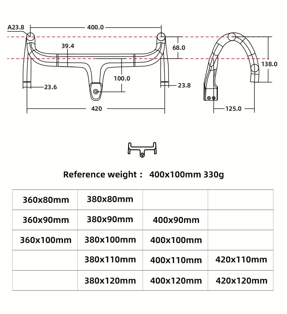 ONIRII Ultralight Carbon Climbing Frame Full Internal Cable Layout with Carbon Integrated Handlebar and Fork 700C 680g/1.49 lb