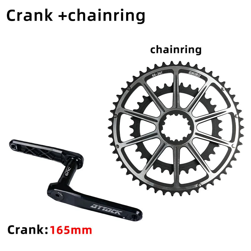 Road Bike Crank Crankset 165/170/172.5/175mm Chainring 46-30T 50-34 for 9 10 11 12 Speed Gravel Bicycle NEW