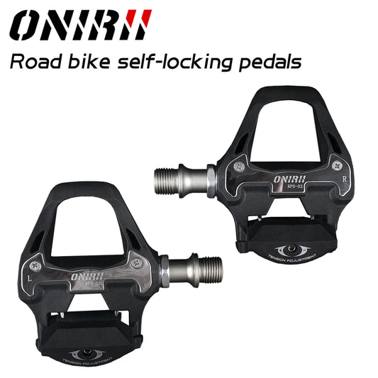 Pedals Road Bike Bicycle Self-locking Pedal with Cleats Pads Screws 2 Sealed Bearing Ultralight Bike Part for 105 UT New ONIRII