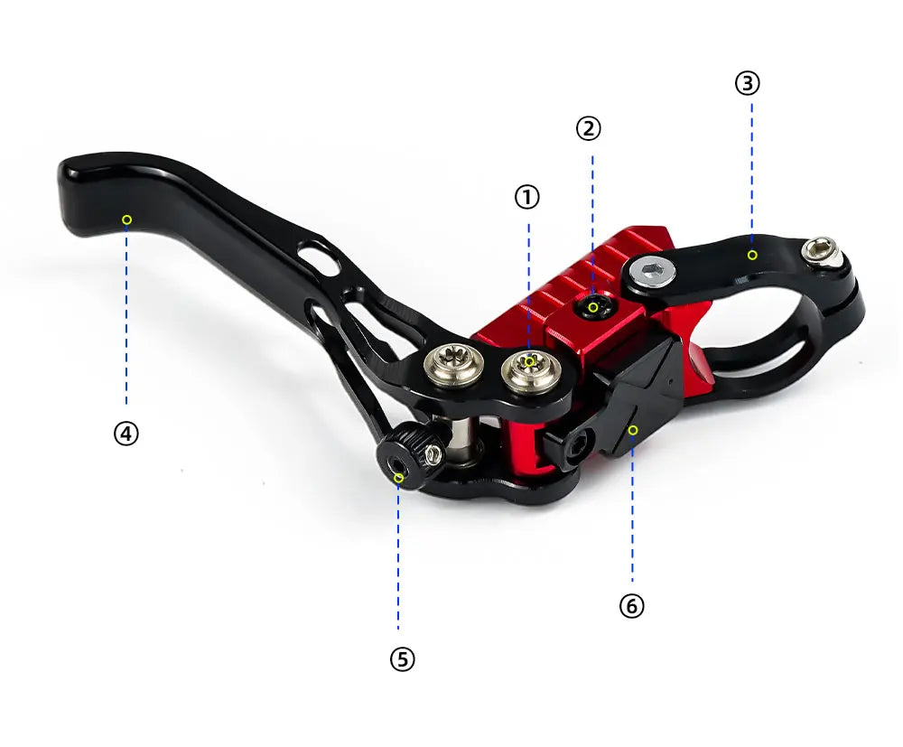 IIIPRO Vertical Cylinder MTB Brake 4 Piston Hydraulic Disc Brake Bicycle for Full Internal Cable Layout AM DH Mountain Bike NEW