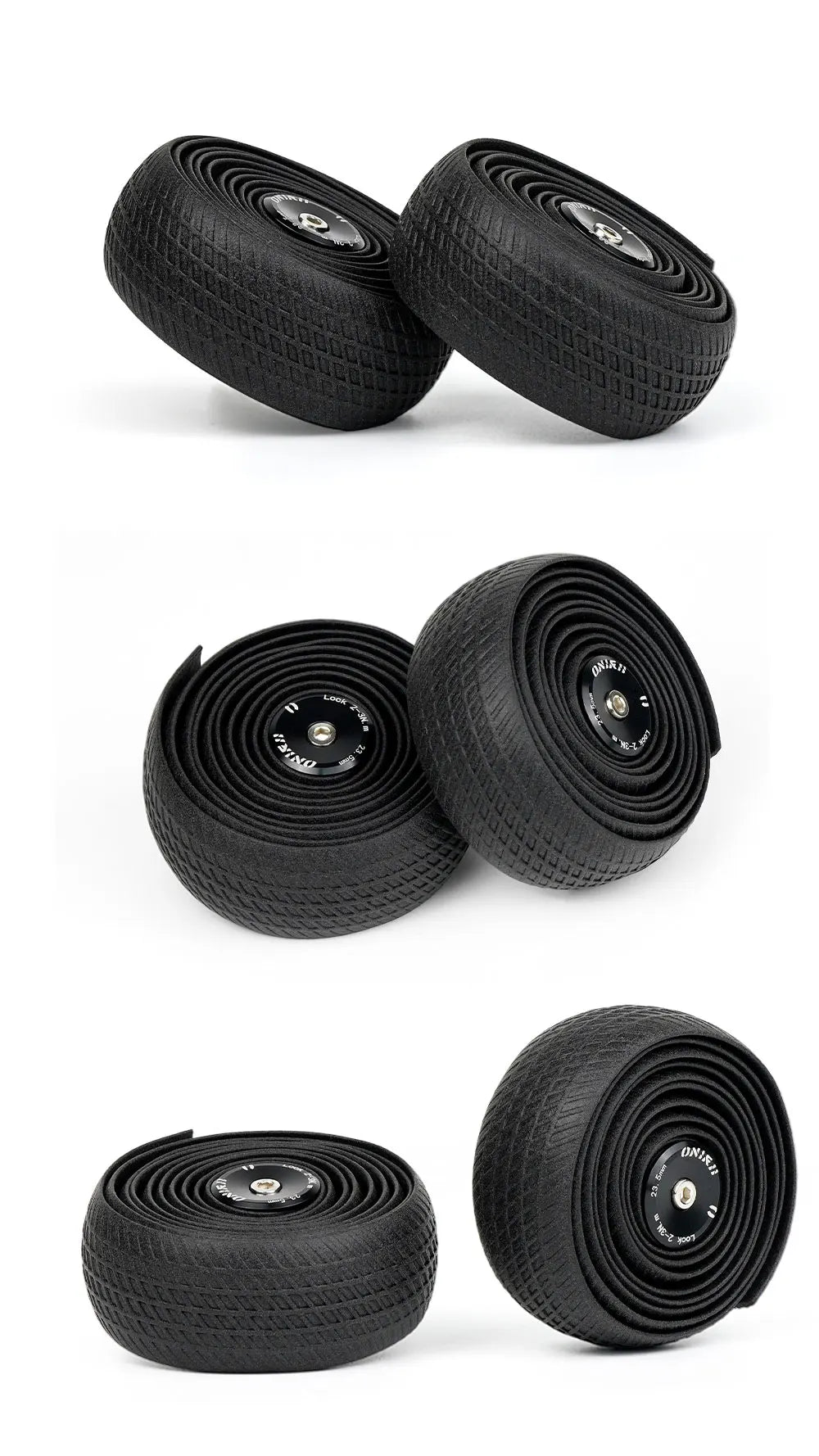 2Roll Bike Grips Handlebar Tape Silicone Bar Tape Shock Absorption Anti-slip Durable Reusable wrap Tape for Road Bicycle ONIRII