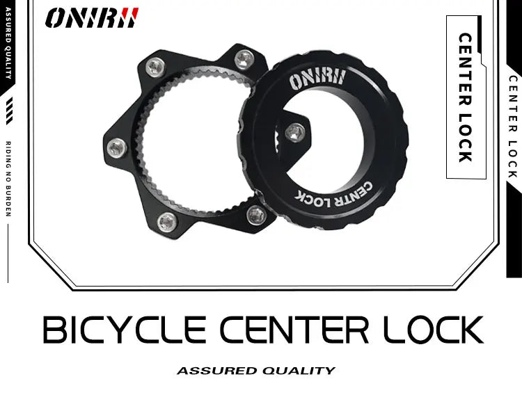 ONIRII Disc Center Lock Hub Conversion Mountain Centerlock to 6-hole Bike Brake Adapter Outdoor Cycle Biking Entertainment New