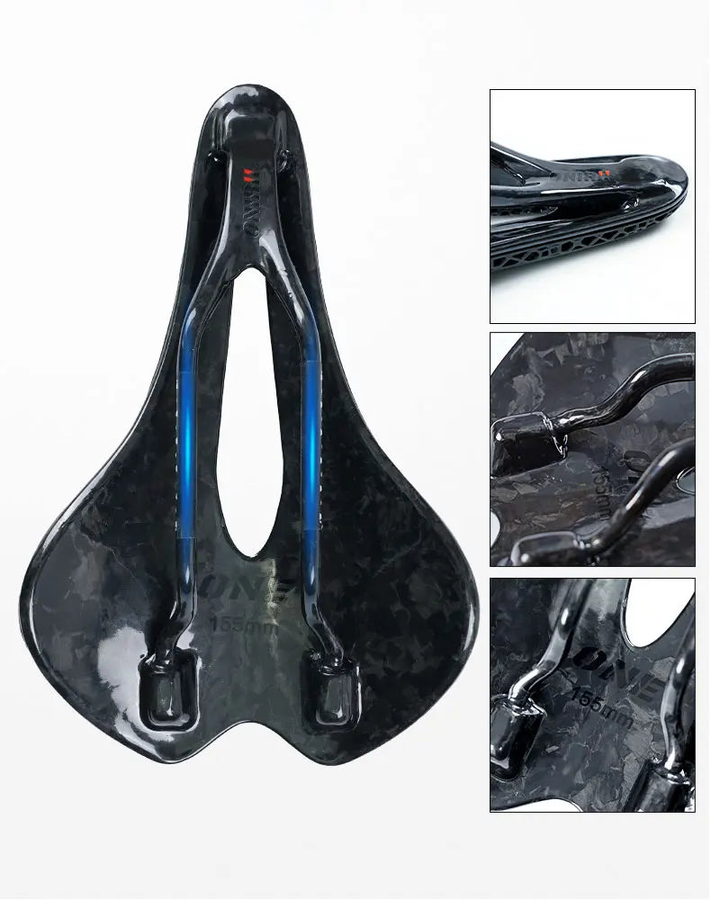 ONIRII Carbon Bike Saddle 3D Printed Cushion Riding Seat Shockproof Lightweight for MTB/ Road / Gravel / TT /Folding Bicycle NEW